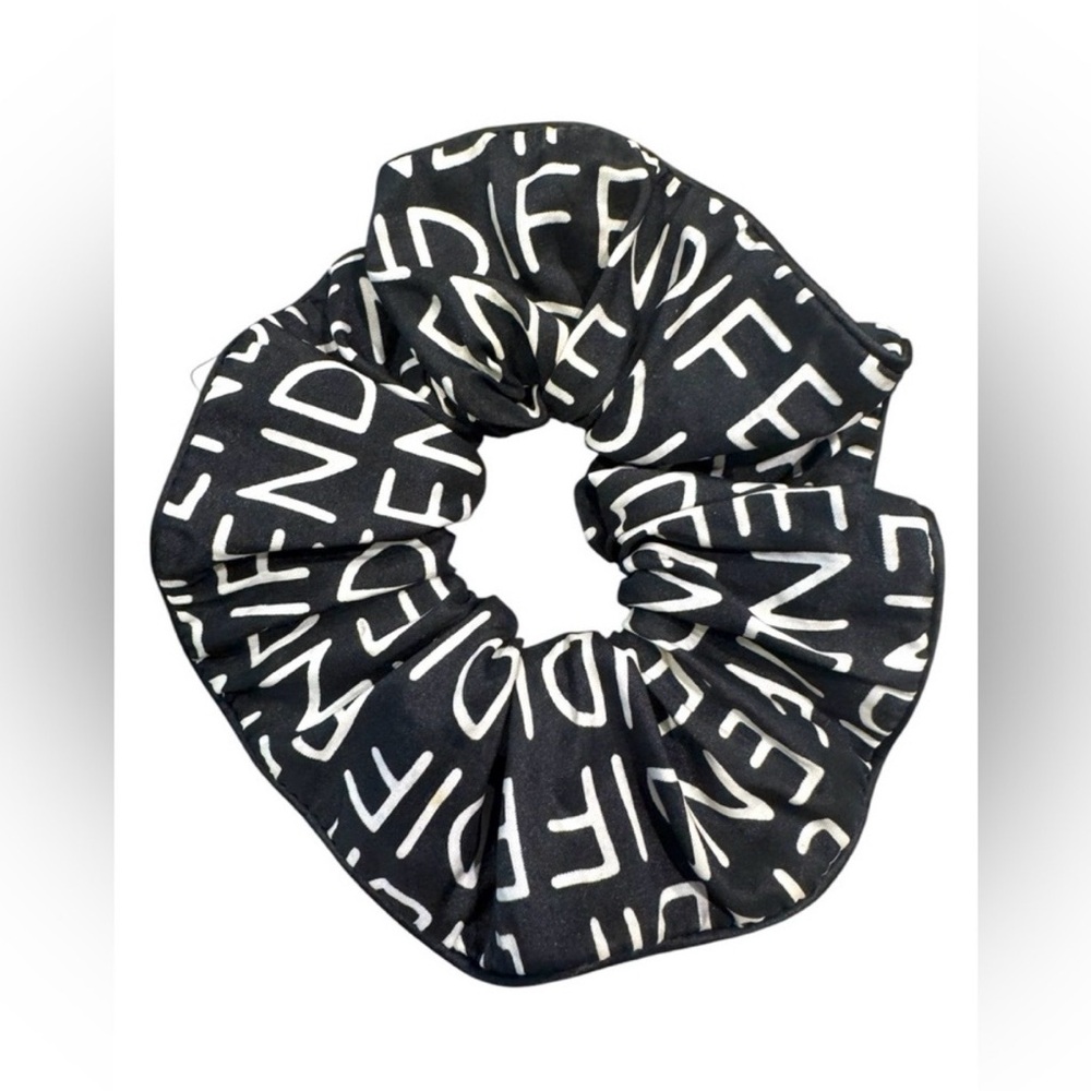 Fendi Satin Hair Scrunchie